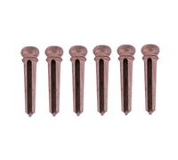 6PCS Rose Wood String Peg Guitar Bridge Pins, Slotted Bridge Pins String Acoustic Guitar Replacement Parts