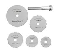 6PCS Rotary Circular Cutting Disc Suitable For Drill & Woodworking Metal Aluminum Tool Professional DIYer Use