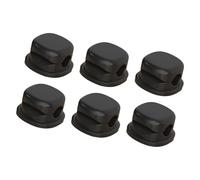 6Pcs Rotating Cord Fixer for Phone Charging Cord Data Line Management in Workplace or Home Desk Mount Cable Organizers Rotating Manager Organizers for Desk and Wall Adhesive ABS Charging Holder Line