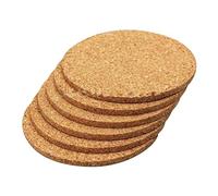 6pcs Round Heat Insulation Cork Coasters Drink Placemat Plain Coffee Tea Cup Mat Creative and Exquisite Workmanship