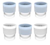 6PCS Round Ice Cube Moulds,ice Ball Mould,Easy-Release Silicone and Flexible Ice Trays Can Enhance The Flavors of Whiskies,Cocktails and Soft Drinks