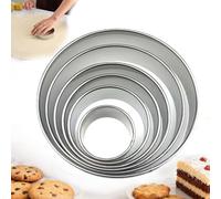 6Pcs Round Pastry Cookie Cutter Set, 6 Size Stainless Steel Circle Cutters, Biscuit Cutters for Baking, Donuts, Sandwiches, Pastries, Scones, Flan, Fondant & Homemade Cakes, Kitchen Baking Tools