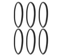 6pcs Rubber Oxygen Bottle Ring 10.24 Inch Black Non Slip Bumper Guard | Heavy Duty Rubber Material, Fits Standard Tanks and Cylinder Valves, for Workshop and Hospital Use