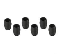 6PCS Rubber Pads for Microphone Stand Feet Compatibility with 19mm, 22mm, 25mm Tubes Protect Your Floors and Stands (A)