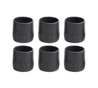 6PCS Rubber Pads for Microphone Stand Feet Compatibility with 19mm, 22mm, 25mm Tubes Protect Your Floors and Stands (B)