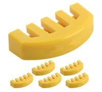 6pcs Rubber Violin Practice Mute for Quiet Night Yellow 5.1x2.5x1.1cm | Noise Control for Student Violins, Helps Apartment Dwellers Practise Quietly without Disturbing Neighbours