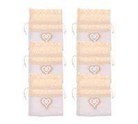 6pcs Sachet Bag Lace Hollow White Wedding Candy Bag for Scholars | Lightweight Drawstring Cloth, Elegant Delicate Finish, Lavender Scented Sachets