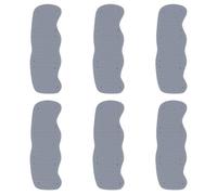 6pcs Safety Hat Sweat Band Liner with Replaceable PU Sponge Pads | Snap Fasteners, Washable Edging Stitch, Fits Most Helmets, for Construction and Factory Workers