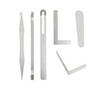 6Pcs Saxophone Repair Tools Silver Stainless Steel Woodwind Musical Instrument Repair Accessories For Sax Flute Piccolo Clarinet