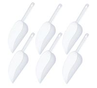6pcs Scoop, Sweet Scoops, Multipurpose Scoops for Food, Clear Reusable Scoops for Kitchen Bar Popcorn Flour Candy Coffee Beans Sweet Feed Pet Dog Food Storage Container Scoops Set