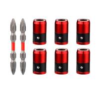 6Pcs Screw Rings Holders Detachable Head Screwdriver Rings with Screwdriver Bit Magnetizer Bit Holder Screw Securing Attachment