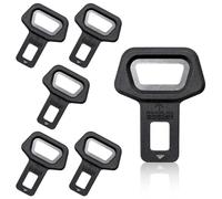 6PCS Seat Belt Clip Plug for Car, Dummy Buckle Insert for Rear Seat Belt Socket, Universal Anti Dust Slot Cover with Metal Core, Black Interior Trim