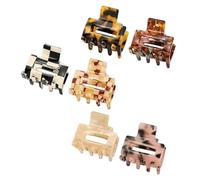 6Pcs Secure Grip Hair Clip for Half Up Hairstyles Square Acrylic Clip Comfortable and Practical Barrettes Hair Decors Square Small for Women Nonslip Hairpin Practical