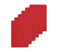 6pcs Self Adhesive Sole Protectors, 6x4 inch Preventing Slip Silicone Shoe Outsole Pad Shoes Bottom Cover High Heel Outsole Shoe Outsole Protector for Christian Louboutin Pumps (Red)