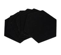 6pcs Self Adhesive Sound Absorbing Panels, Black Polyester Fibre | Sound Proof Tiles, Home Recording Studios, Clarity and Soundproofing, School Acoustic Panel