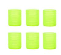 6pcs Self-Grip Hair Rollers Heatless Hair Curlers No Heat Hair Bangs Volume Self-adhesive Hook & Loop DIY Styling Tools Hair Curlers(Yellow,5.5cm)