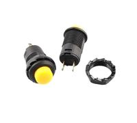 6pcs Self-Lock/Momentary Pushbutton Switches DS427 DS428 12mm OFF- ON Push Button Switch 3A /125VAC 1.5A/250VAC DS-427 DS-428(5pcs yellow,Momentary)