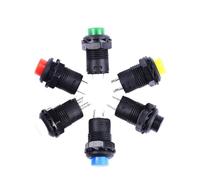 6pcs Self-Lock/Momentary Pushbutton Switches DS427 DS428 12mm OFF- ON Push Button Switch 3A /125VAC 1.5A/250VAC DS-427 DS-428(Self locking 6PCS12)