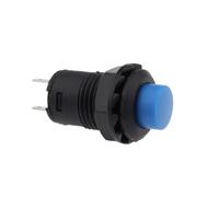 6pcs Self-Lock/Momentary Pushbutton Switches DS427 DS428 12mm OFF- ON Push Button Switch 3A /125VAC 1.5A/250VAC DS-427 DS-428(6pcs blue,Momentary)