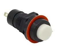 6pcs Self-Locking Push Button Switch 10mm (Color : Red)(White)