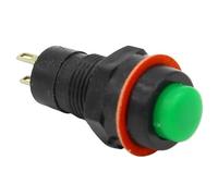 6pcs Self-locking Push Button Switch 10mm(Green)