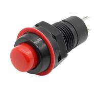 6pcs self-reset Push Button Switch 10mm Self Return Momentary Push Button Switch(Black)