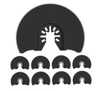 6PCS Semicircular Oscillating Saw Blades 3-1/2 Inch(88mm) Quick Release High Carbon Steel Multi Tool Blades for Wood Plastic Soft Metal Cutting Compatible with Most Oscillating Tools
