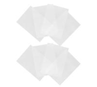 6pcs Semitransparent White Heat Shrink Sheets for DIY Crafting, Night Glowing Bops Material, Sturdy and Flexible for Heat Shrink Crafts and Making Accessories
