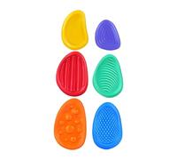 AWHAO 6Pcs Sensory Stone Toy Textured Fidget Toys for Age 3-6 Boys