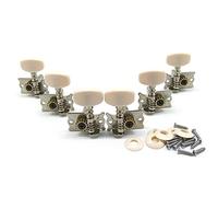 6Pcs/set 3L Tuning Peg For Key Double Hole Tuner Machine For Head For Acoustic Folk Classical Guitar For W/White But