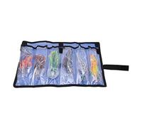 6PCS SET ARTIFICIAL BAIT SQUID OCTOPUS SKIRTS ACRYLIC TROLLING SALTWATER FISHING LURE FOR BIG FISH LIFELIKE APPEARANCE STRONG PENETRATION 6.5 INCH BAIT WITH STORAGE BAG SALTWATER