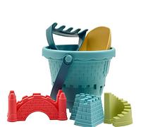6Pcs Set Beach Sand Bucket Castle Set with Rake and Spade Children Outdoor Toy for your Spring/Summer Holiday Tools