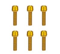 6pcs/set Bicycle Handlebar Screws M5*18MM Stainless Steel MTB Bike Handle Bar Stem Riser Screw In Bolts