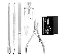 6pcs/set Cuticle Remover Kit Nail Trimmer For Cuticle Ingrown Nails Pedicure Manicure Tool Nail Art Painting Liner Brush