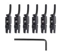 6Pcs/set Double Locking Systyem Locked Saddles For Guitar Tremolo Bridge Saddles Blocks Locked String Saddles Wrench Set