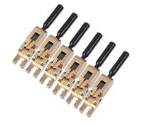 6Pcs/set Double Locking Systyem Locked Saddles For Guitar Tremolos Bridge With Saddles Blocks Locked String Saddles Set