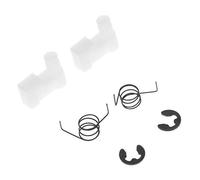 6Pcs / Set Flywheel Starter Pawl Spring Clip Recoil for Chainsaw 4500/5200 / 5800 Corded Annular Buffer Oil Pipe Worm Gear Filterarburetor Repair Sharpener Electric Starter Spring