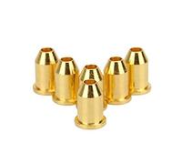 6pcs/set Guitar String Cap Mounting Buckle Through Body Ferrule Bushing Parts Accessories Black Silver Golden Bush String