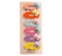 6pcs/set Hairpin For Sweet Girls Cute Sweet Charm Hair Clip Aesthetics Candy Color Hair Accessories Random Color Hair Clip For Woman Thin/thick Hair Hair Clip For Woman Thick Hair Styling Candy