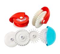 6Pcs/Set Lattice Cutter Pastry Tool, Plastic Pie Crust Cutter Practical Multifunctional Kitchen Gadgets for Beautiful Pie Crust or Ravioli Pasta, Pastry