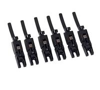 6PCS/Set Locked String Saddle Tremolo Bridge Guitar Bridge String Saddles For Electric Guitar Black Guitar Accessories