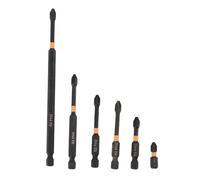 6PCS Set Magnetic Cross Bit, Impact S2 d Alloy Steel Cross Screwdriver Bit Set with 1/4 Hex Shank - Essential Cross Screwdriver Bit Set for Mechanics, DIY Projects, and Homeowners