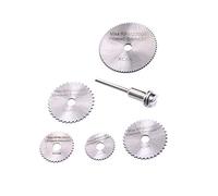 6pcs/Set Mini HSS Steel Circular Saw Blade Rotary Tool for Dremel Fordom Metal Cutter Power Tool Set Wood Cutting Discs Drill Mandrel Cutoff