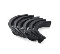 6Pcs/Set Pool Table Billiard Pocket Hole Black Rubber Liners 4 Corner 2 Side Corner Replacement Accessories White Wood Double Section Billiard Cue Billiards Accessories Billiards Table Decor