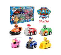 (6Pcs/Set) Pull Toys Back Cars Vehicle Set Kids Birthday Xmas Gifts Collections