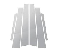6pcs Set Silvery Pillar Posts Door Side Trim Window Cover Car Sticker Decal Chrome Plated For Mercedes For Benz S-Class W221
