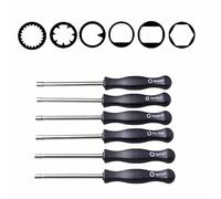 6Pcs/Set Splined Carburettor Adjustment Screw Driver Tool, Carburetor Screwdriver Engine Adjustment Tune-up Adjusting Tool Set for Trimmer Weed Eater Brushcuter Chainsaw Blower Lawn Mower