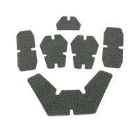 6PCS/Set Tactical Helmet Hook And Loop Fastener Magic Sticker Accessories For FAST Helmet(Magic Sticker Grey)