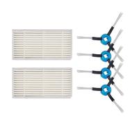 6pcs/set Vacuum Cleaner Filter Side Brush Kit, For Hobot Legee 669/668 Series Robot Vacuum Cleaner Parts Accessories