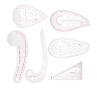 6pcs Sewing Curve Ruler Plastic French Metric Ruler, Grading Clothing Design Ruler - Durable High - Quality Plastic, Clear Scale Markings for Tailoring